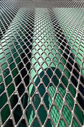 Metal Grate Pipe Green